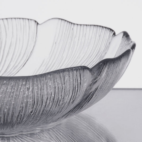 Glass Bowl, 10 oz, with fleur pattern