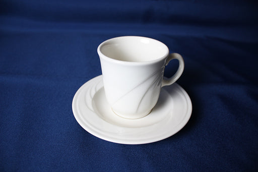 Pale White China Coffee Cup