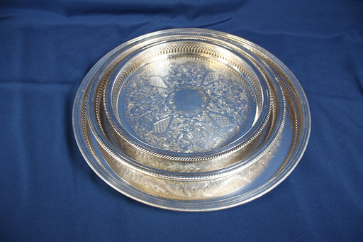 Serving Trays Silver and Stainless